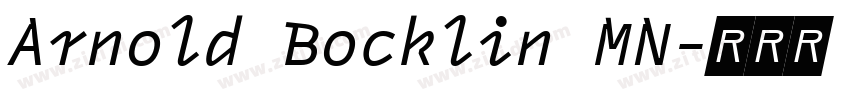 Arnold Bocklin MN字体转换